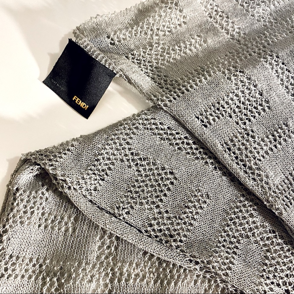 NWOT FENDI limited edition, hand stitched scarf.
